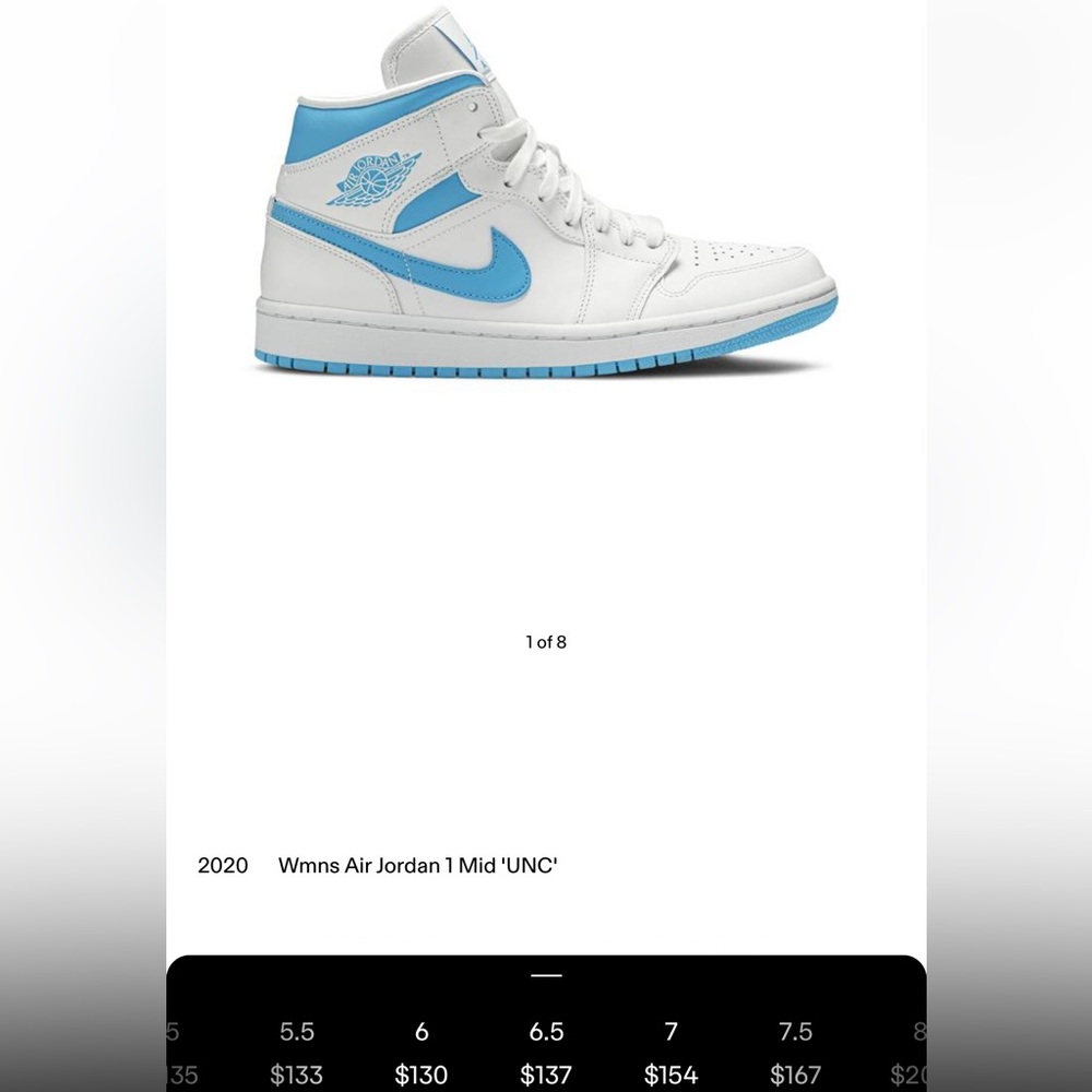Women’s Air Jordan 1 Mid UNC Sneaker